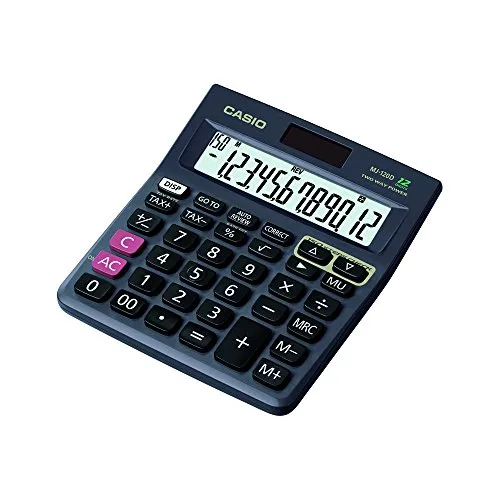 Casio MJ-120D Calculator with Tax Keys