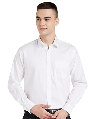 Symbol Men's Solid Cotton Formal Shirt | Plain | Full Sleeve