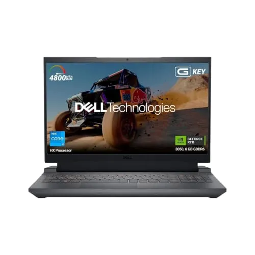 Dell G15, 13th Gen Intel Core i5-13450HX Processor, NVIDIA RTX 3050-6GB