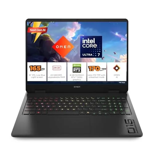 HP Omen 16, Intel Core Ultra 7 255H, 8GB RTX 5050, 24GB DDR5