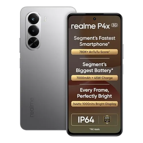 realme P4X Smartphone144Hz Display 7000mAh Titan Bettery