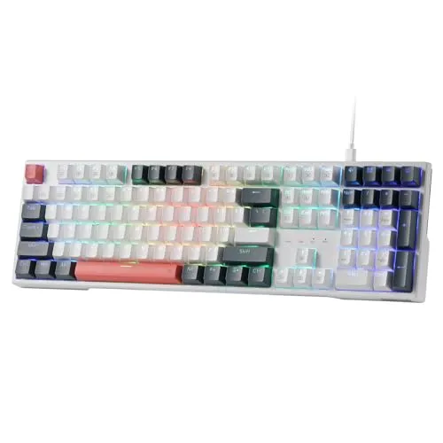 Redragon K668 RGB Gaming Keyboard, Wired Mechanical Keyboard