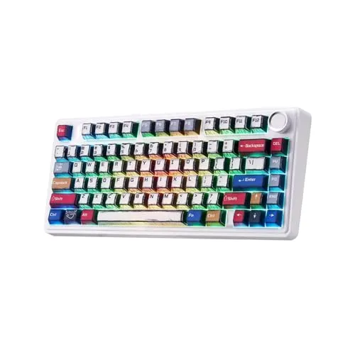 Aula F75 Mechanical Keyboard, Wireless RGB Backlit Gaming Keyboard