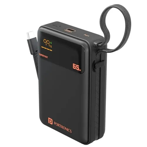 Portronics 65W Ignis 65 20000mAh Fast Charging Powerbank