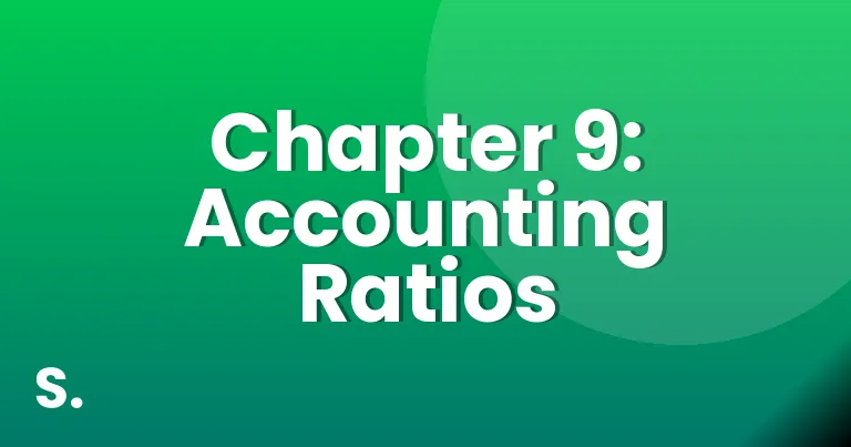 Chapter 9: Accounting Ratios