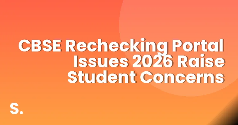 CBSE Rechecking Portal Issues 2026 Raise Student Concerns