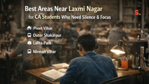 Best Areas Near Laxmi Nagar for CA Students Who Need Silence & Focus