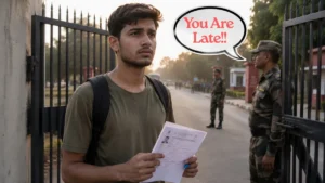 Army Aspirant’s Emotional Reaction After Missing Exam Entry by One Minute Sparks Debate